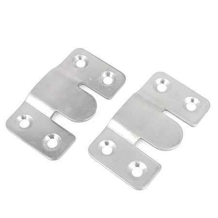 2 Pcs Silver Tone Snap Style Sofa Sectional Couch Connectors 2 Pcs Silver Tone Snap Style Sofa Sectional Couch Connectors