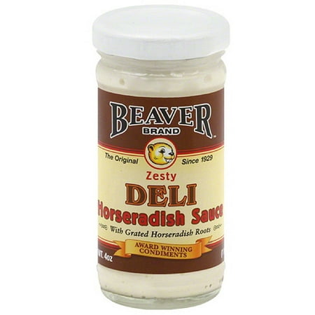 Beaver Brand Zesty Deli Horseradish Sauce, 4 oz, (Pack of