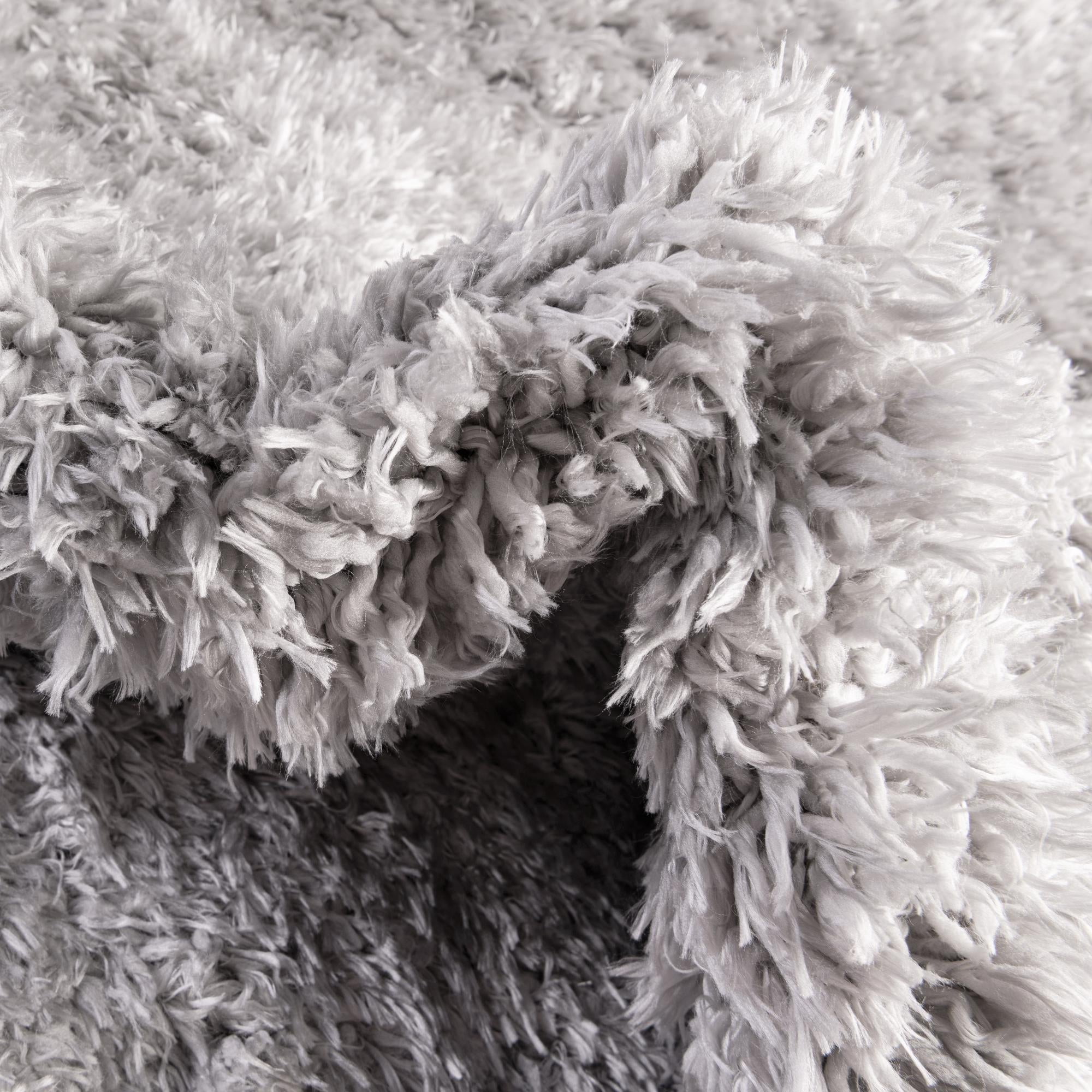 Unique Loom Infinity Shag Collection Area Rug - Jinko (10' x 13' 1" Rectangle Ash)
