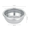 thumbnail image 4 of Noref Filter Bowl,Coffee Machine Filter Basket,58mm Single/Double Porous Filter Bowl Basket Semi-Automatic Coffee Machine Bottomless Handle Filter, 4 of 7