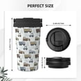 thumbnail image 3 of Fotbe Tractor and Dumper Printed Insulated Travel Coffee Mug Spill Proof Leak Proof Stainless Steel Coffee Tumbler Reusable Coffee Cups with Lids Thermos, 3 of 8