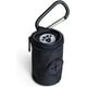 thumbnail image 1 of Dispensador de bolsas de tela para excrementos de perro, soporte para bolsas de excrementos de perro con mosquetón - Negro, 1 of 4