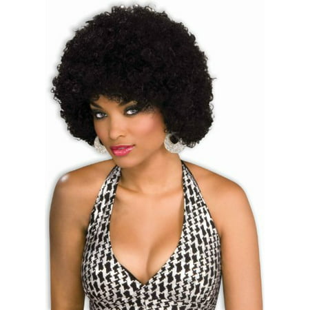 Forum Novelties Women's Afro Glamour Costume Wig, Black, One Size