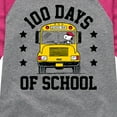 thumbnail image 3 of Peanuts - Snoopy One Hundred Days Of School - Toddler & Youth Girls Raglan Graphic T-Shirt, 3 of 5