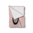 thumbnail image 2 of Music Soft Flannel Fleece Throw Blanket, Music Letters Written by Cassette Tape Loud Improvisation Beat Pulse Tempo Image, Cozy Plush for Indoor and Outdoor Use, 50" x 60", Pink Black, by Ambesonne, 2 of 6