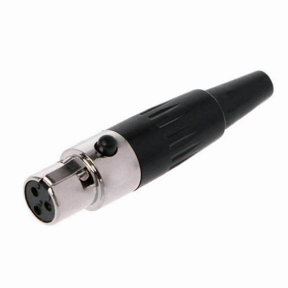 Mini XLR Female 3-Pin Connector for Professional Audio & Microphone Equipment