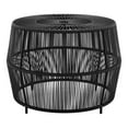 thumbnail image 2 of Afuera Living Wicker / Rattan Round Outdoor Coffee Table in Black, 2 of 20