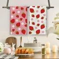 thumbnail image 5 of Summer Strawberry Party Decorations Strawberry Kitchen Towels Strawberry Shortcake Party Decor Strawberry First Birthday Decorations Summer Dish Towels Spring Summer Decorations, 5 of 6