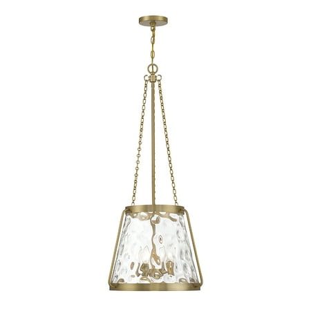 

Crawford 4 Light Pendant in Warm Brass