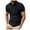 Black, variant on Afdoent Men's Polo Shirts Summer Male Sim Ple Button Lapel Double Pocket Solid Color Short Sleeve Casual Polo Shirt Tops Casual Bussiness