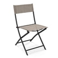 thumbnail image 7 of Spaco Patio Folding Chairs Set of 4 Lightweight Camping Chairs with Breathable Seat-Brown, Outdoor Stackable Dining Chairs for All Weather, Breathable Garden Outdoor Furniture for Backyard Deck, 7 of 7