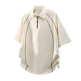 thumbnail image 4 of Mens Big & Tall Athletic Golf Shirts M-5X Plus Size Short Sleeve T-Shirts for Men with Zipper Collared Casual Workout Tees Tops, 4 of 5