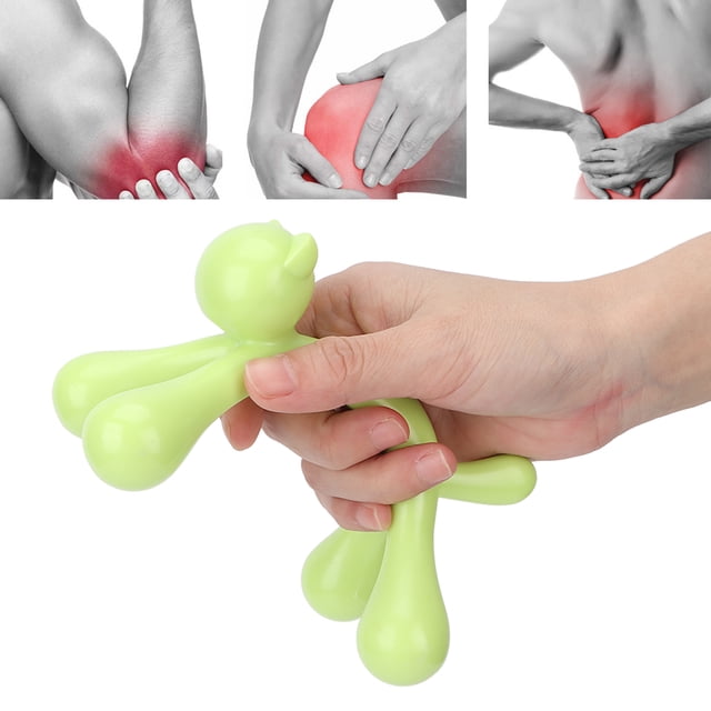 Massage Tool, ABS Material Acupressure Tools Pressure Point Massage Tool Cartoon Kitten Shape with Massage Tools for Beauty Salon for Office for Man ,Green