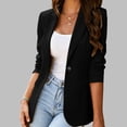 thumbnail image 6 of Resicozy Suit Jacket for Women Business Casual Blazers Office Work Jackets Long Sleeve Open Front Jacket Travel Blazer Black L, 6 of 10