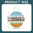 thumbnail image 4 of WMGHA Easter Decorations for the Home, Cute Bunny Colorful Eggs Wooden Hanging Sign, Handmade Welcome Door Hange for Front Porch Window Wall Farmhouse Indoor Outdoor, 4 of 9