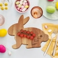 thumbnail image 5 of JHEHF Rabbit Shaped Charcuterie Board Easter Mini Cutting Boards Kitchen Wood Serving Plates Tray Dish Snack Platter Spring Rustic Home Kitchen Decor Housewarming Gift, 5 of 10