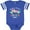 Football Blue and White, variant on My Mom is the Best Doctor Ever Boys or Girls Baby Bodysuit