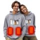 thumbnail image 2 of Sudadera con capucha de manga larga, informal, para exteriores y chaquetas, unisex, con calefacción, recargable por USB, sudadera térmica, lavable, para hombre y mujer, abrigo para mujer, 2 of 5
