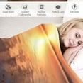 thumbnail image 3 of Creowell Sunset Throw Blanket for Couch Sofa Bed Office Travel Camping School | Soft Plush Blankets All Seasons Lightweight Blanket 40x50in, 3 of 6