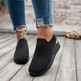 thumbnail image 4 of Women's Platform Walking Shoes Lace Up Sneakers Breathable Upper Lightweight Casual Footwear Comfortable Thick Sole Perfect for Work Travel and Casual Occasions Black 39, 4 of 7