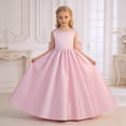 thumbnail image 5 of HAYIMI Child Elegant Satin Dress For Girls Sleeveless Long Gown Summer Pageant And Performances Soft Comfort And Flowy Tailored Fit Trendy Dresses, 5 of 8