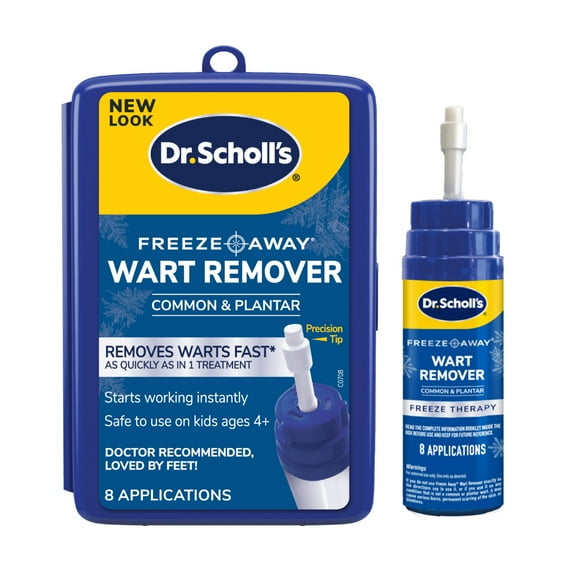 Dr. Scholl's Freeze Away® Wart Remover 8 Applications Freeze Therapy Removes Common and Plantar Warts