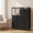 Black, variant on BEAUTYPEAK 5 Drawer Fabric Dresser Storage Chest with 2 Tier Open Shelf Wooden Top, Black