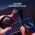 thumbnail image 6 of HyperX Cloud III – Wired Gaming Headset, PC, PS5, Xbox Series X|S, Angled 53mm Drivers, DTS Spatial Audio, Memory Foam, Durable Frame, Ultra-Clear 10mm Mic, USB-C, USB-A, 3.5mm – Black/Red, 6 of 14