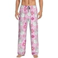 thumbnail image 1 of Fotbe Sunflower Rabbit Pantalones de Pijama para Hombre, Pantalones de Dormir, Pantalones de Casa con Cintura Ajustable y Bolsillos-Medium, 1 of 6