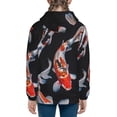 thumbnail image 6 of Rocae Tricolor Koi Fish Trio for Zip Up Hoodies for Teen Sweatshirt with Hood-Medium, 6 of 6