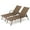 Brown, variant on Crestlive Products Adjustable Steel Chaise Lounge Chair, 6‑Position Recliner with Rust-Resistant Frame (Beige)