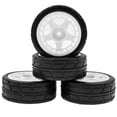 thumbnail image 3 of Yeacher Remote Control Off-Road Rally Car Tires 67*45*27mm 4pcs Replacement for TAMIYA TT02 XV01 HSP, 3 of 6