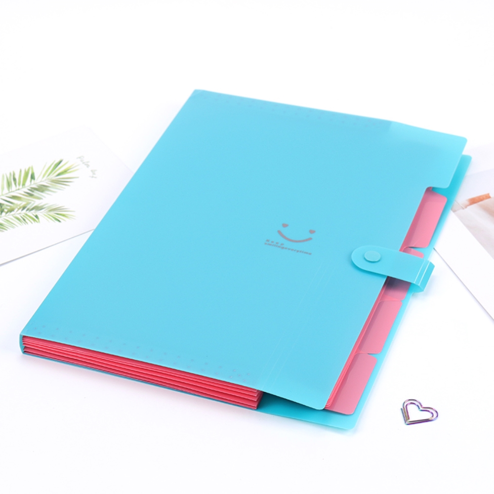 Tukinnala 5 Pocket File Folders Plastic Expanding File Folders ...