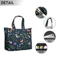 thumbnail image 3 of Flower Women's Large Weekend Travel Bag Moving Canvas Handbag Thick Double Layer Beach Weekend Travel Unisex Hospital Maternity Delivery with Toiletry Waterproof, 3 of 5