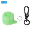 thumbnail image 3 of Uxcell Creek Rod Clip Silicone Wearable Fishing Pole Holder with 1Pcs Buckle, Fluorescent Green 3 Pack, 3 of 6