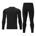 thumbnail image 3 of RYDCOT Men's Ultra Heavyweight thermal Compression Underwear Set Extreme Cold Weather Base Layer Top Bottom Fleece Lined Long Johns Black, 3 of 8