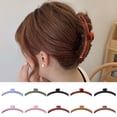 thumbnail image 3 of Arc Shape Hair Claw Non-slip Crossing Teeth Solid Color Decorative Tight Frosted Large Shark Hair Clamp Styling Tool, 3 of 6