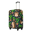 thumbnail image 2 of Balery Luggage Cover Cute Hedgehogs Cactus Blue Print Suitcase Covers for Luggage Elastic Washable Suitcase Protector Fits 18-32 Inch Luggage-Small, 2 of 9