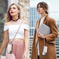 thumbnail image 6 of Elehold PU Leather Zipper Pocket Wallet Case for iPhone 16 Plus RFID Blocking Card Holders Large Capacity Anti-Scratch Detachable Handstrap Shockproof Case, White, 6 of 8