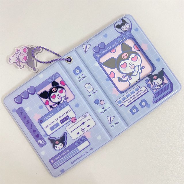 Álbum De Fotos De Almacenamiento Sanrio Kuromi Cute My Melody Tarjetero CharmmyKitty Mini Carpeta De Tarjetas Colección De Cuenta Gao Jiahui unisex