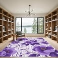 thumbnail image 2 of ODIKA 8'x10' Machine Washable Non-Slip Area Rug, Geometric Purple High Traffic Rug with Pad, Purple, 1058571, 2 of 8