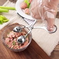 thumbnail image 7 of Stainless Steel Meatball Maker, Handheld Meat Ball Clip, Easy Release Meatball Forming Tool, Meat Ball Maker Tool, Non-Stick Gadget for Kitchen Beef Pork Fish Meatball Preparation 1Pcs (Medium Size), 7 of 7