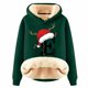 thumbnail image 1 of WILLBEST Sudadera Deportiva para Mujer, con Estampado de Letras Navideñas, de Lana, Cálida, Ideal para El Invierno Modelo 846 Grande, 1 of 4