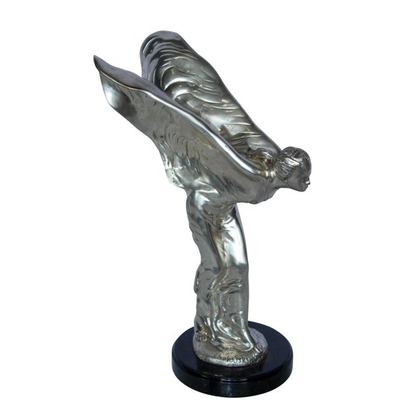 Nifao Spirit of Ecstasy Rolls Royce Replica Bronze Statue – Bronze Statue, Home Decor, 7"L x 11"W x 16"H