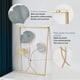 thumbnail image 3 of RV Arte de pared de metal dorado, azul y dorado, decoración de pared con marco, escultura decorativa de pared para sala de estar, dormitorio, decoración de oficina (11,8 x 17,7 pulgadas, Ginkgo Gold) Sailing Electrónica, 3 of 5