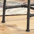 thumbnail image 7 of Dark Brown Upholstered Industrial Counter Stool (2) - Style, Metal Pipeline Stools ( Of 2) Upholstery, 7 of 7