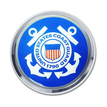 Guard Emblem - Coast Guard Seal Chrome Emblem