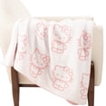 thumbnail image 3 of Manta tejida con plumas de Hello Kitty, mullida, 127 x 152 cm, 3 of 6