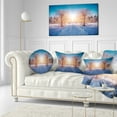 thumbnail image 3 of Designart Winter Landscape in City Park - Landscape Printed Throw Pillow - 12x20, 3 of 5