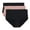 Black, variant on Women's Vanity Fair Lingerie® 3-Pack Comfort Where it Counts Brief 13463 Color: Black Assorted Size: 9